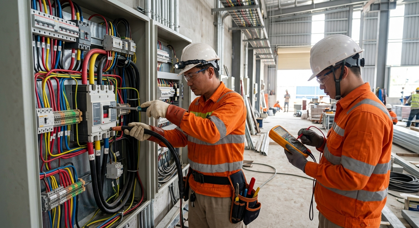 Các bước lắp đặt và kiểm tra an toàn kỹ thuật